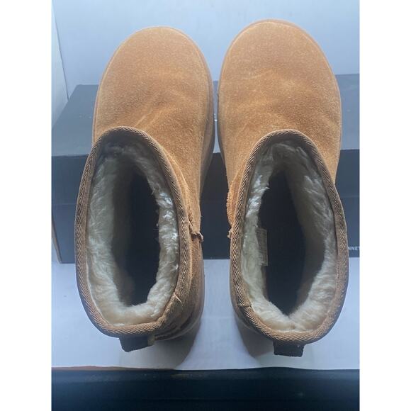 UGG CLASSIC MINI PLATFORM 1134991-CHE Boots Size 7 - Picture 4 of 10